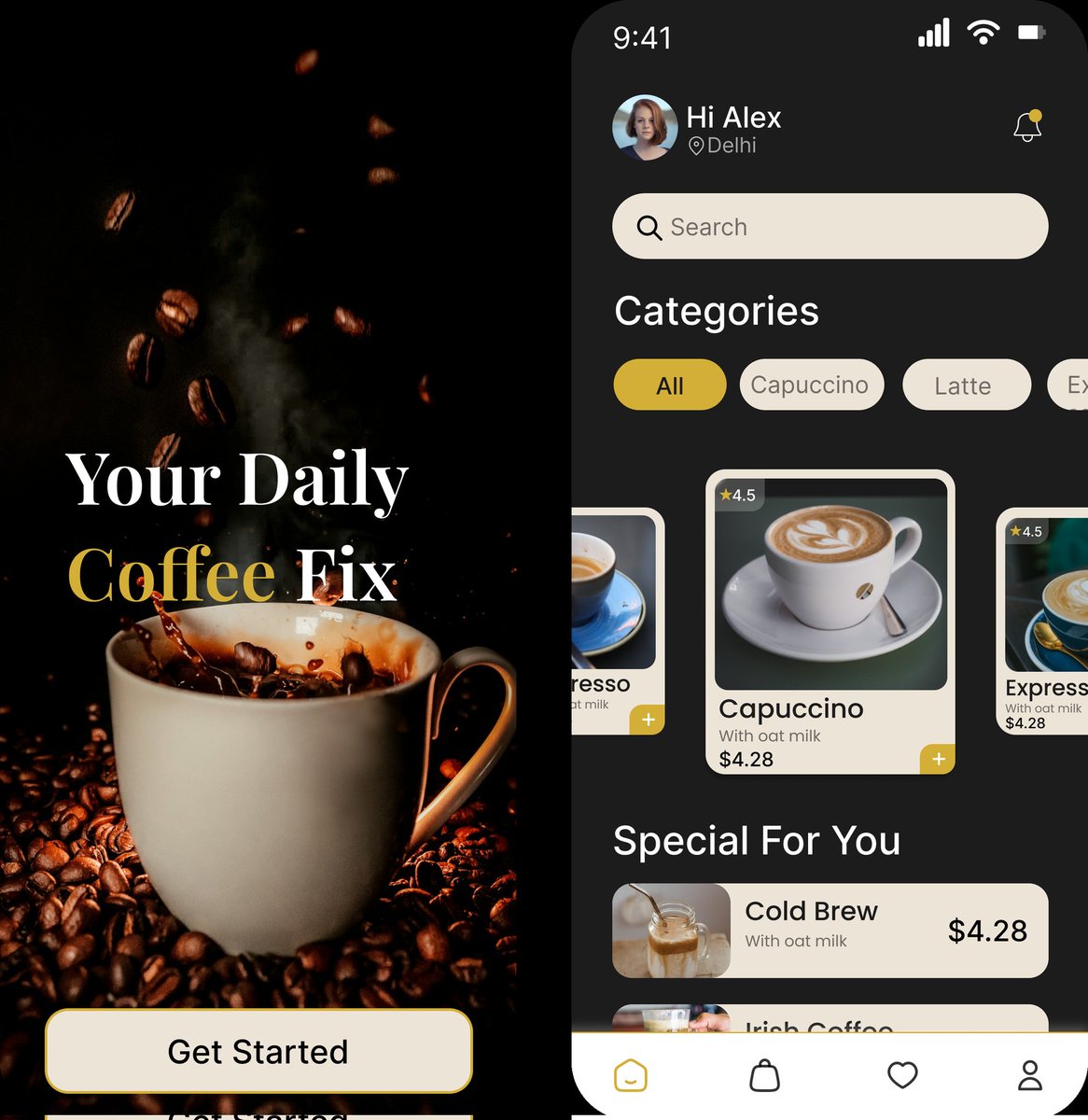 ManishaBij's tweet photo. Coffee app design 
Clean UI. Smooth UX. Strong coffee ☕

#UXUIDesign #Appdesign https://t.co/44LFwcDoKi