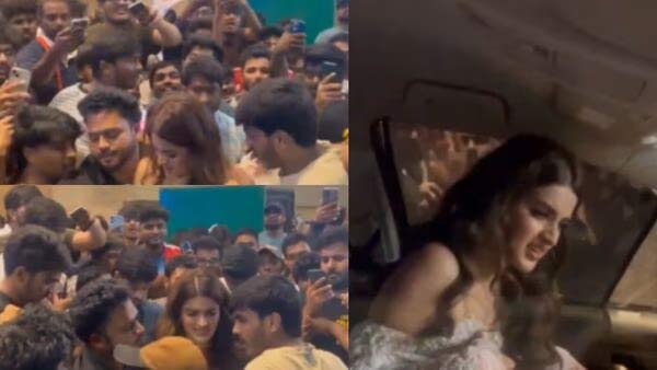 OGCaptain07's tweet photo. So what's new in this ? 
The crowd gathered around the actress as well. 
So Acc to Kohli fans, Nidhi Agarwal is more famous than Kohli. https://t.co/xjDDn5PQO6
