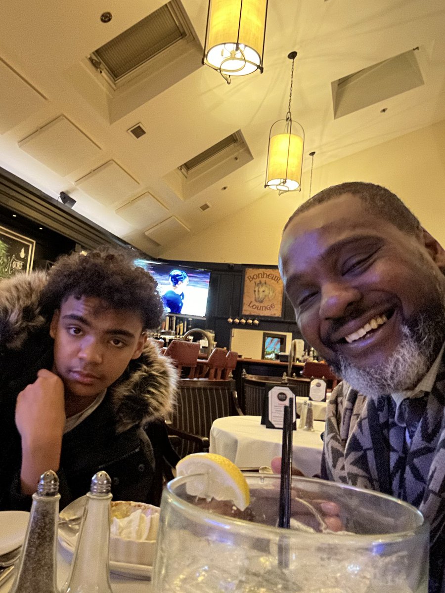 hightower1_john's tweet photo. At Ken’s Steakhouse last night celebrating the Dude: Quincy, 19, Belmont Hill, 21, Rindge, 25, Mansfield, 23, and 28 last night against St. John’s Shrewsbury.  Hit at least three 3’s in all but one game and the BC High Freshmen A team is 4-1. https://t.co/Ijr2k16LHM