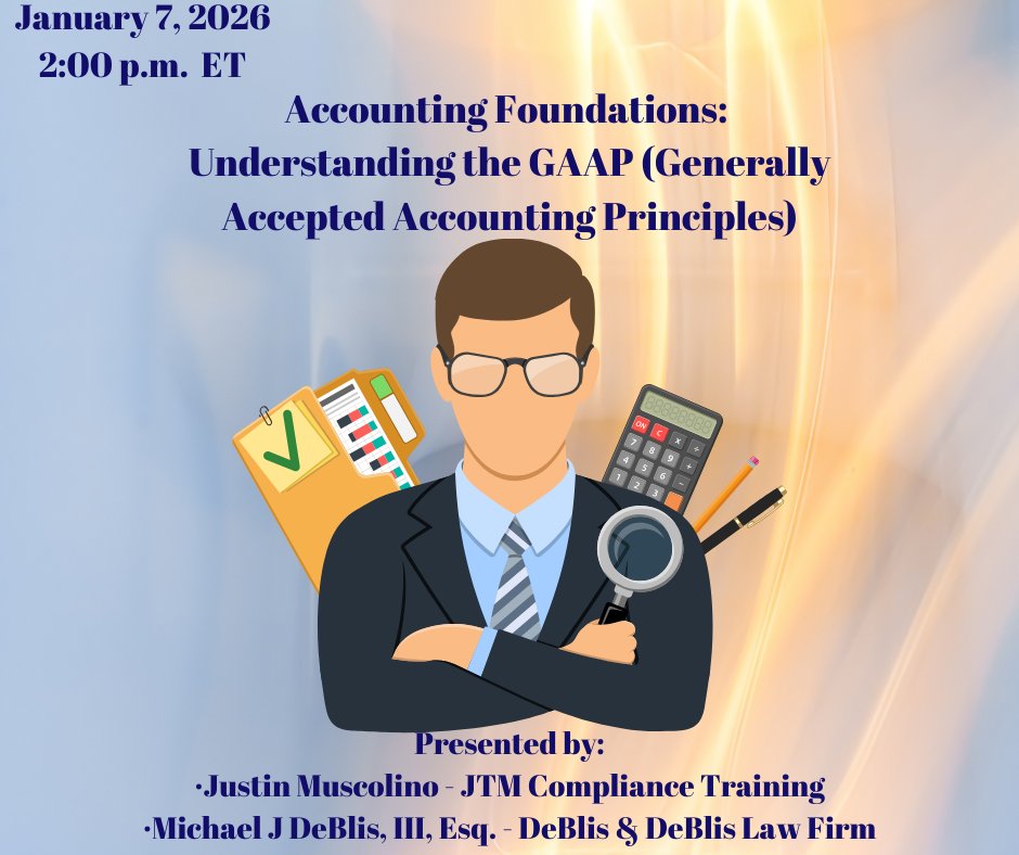 Equip yourself to analyze financial disclosures with confidence 📑⚖️
A practical GAAP foundation designed for attorneys.
celesq.com/webcast/accoun…
#LawPractice #AccountingForLawyers #CLE