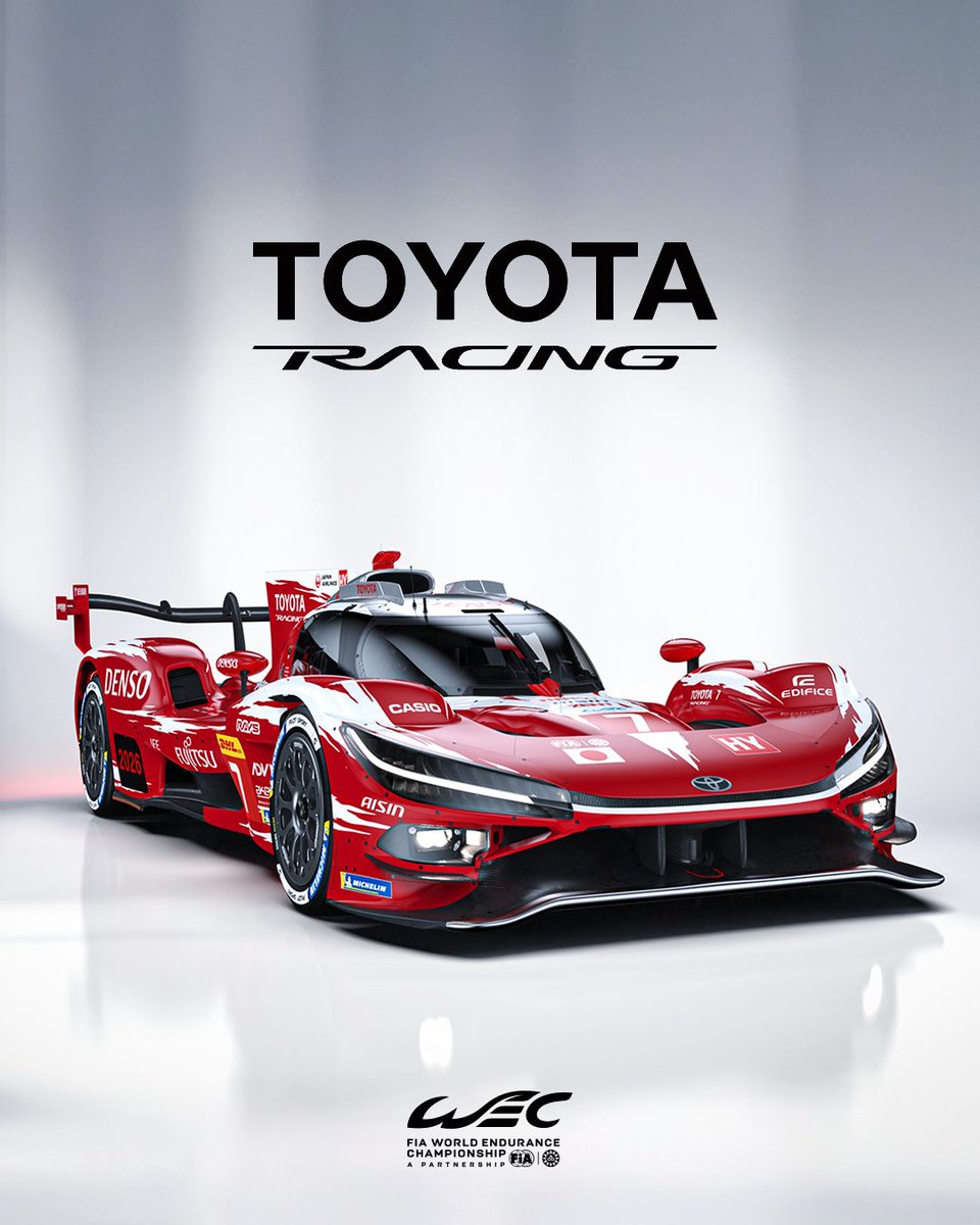 FIAWEC's tweet image. A rebirth and a revival 😮‍💨

Toyota will enter the 2026 season with an updated car, the TR010 Hybrid Hypercar, and a new name: Toyota Racing.

The #7 and #8 cars will also be sporting fresh colours, as seen in Le Mans last year, strongly recalling the iconic GT-One livery.

#WEC…