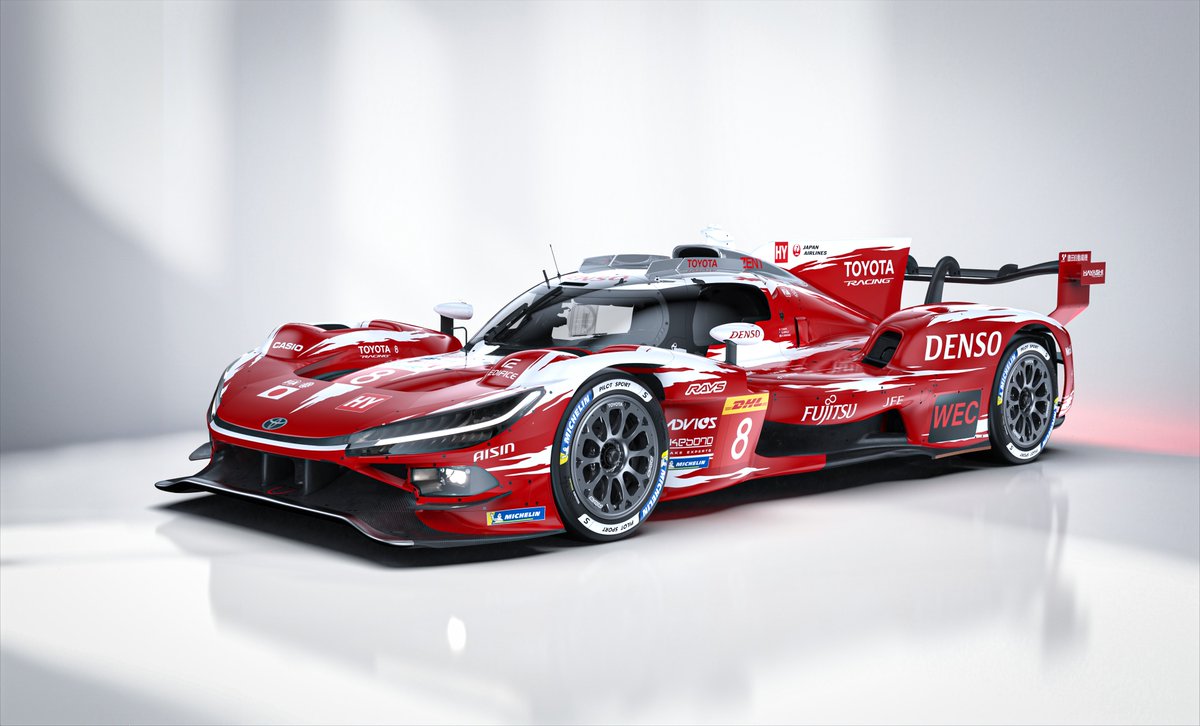 FIAWEC's tweet image. A rebirth and a revival 😮‍💨

Toyota will enter the 2026 season with an updated car, the TR010 Hybrid Hypercar, and a new name: Toyota Racing.

The #7 and #8 cars will also be sporting fresh colours, as seen in Le Mans last year, strongly recalling the iconic GT-One livery.

#WEC…