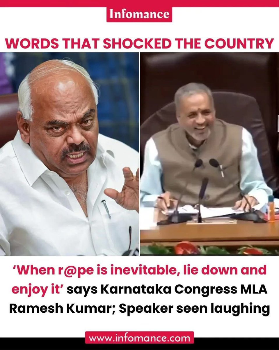 sreshtha__das's tweet image. Dear Dr. @KRRameshKumar1 are you sure if this advice applies to your family members as well? Start with your mother first. This is the kind of welfare they promise to serve! And sadly this is not the first incident and absolutely not the last.
#shameful #congressmla #karnataka