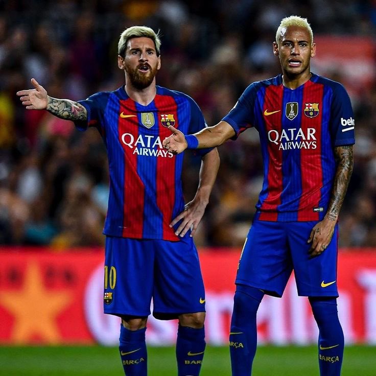 Tobs_fc's tweet image. The only time Messi went Blond in his life was because of that bad boy from Brazil. 🇧🇷 😭