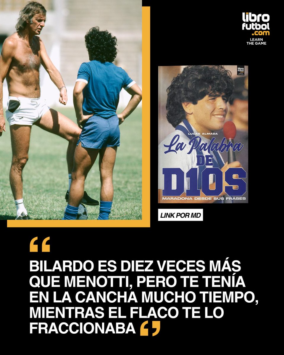 LIBRO_FUTBOL's tweet image. ⚽️ Como el título lo indica, palabra de Dios, palabra santa de Diego Armando Maradona.

🏆 "La Palabra de D10S" recopila frases célebres de Maradona.

📚 Consigue sus libros en: librofutbol.com

#Maradona #DiegoMaradona #Napoli #Argentina #Futbol
