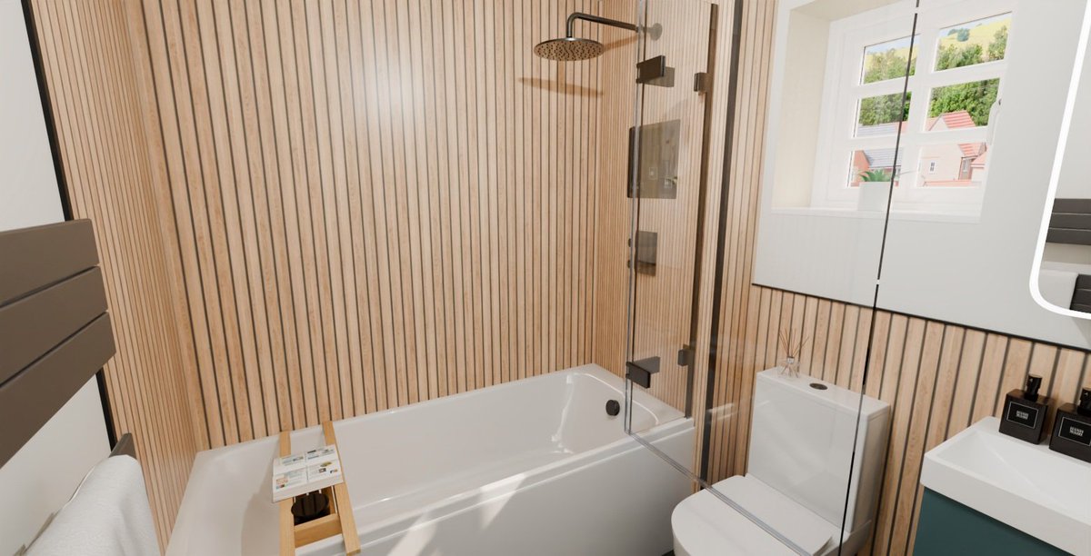 Bathroom design for our customer in Flitwick 😍 #design #bathroom #refurbishment #bedfordshire #flitwick