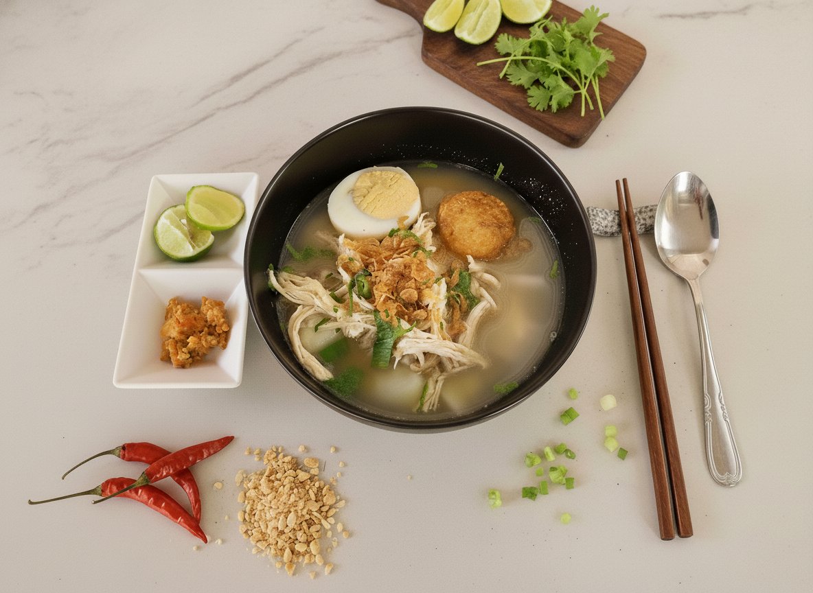 Hai <a href="/grok/">Grok</a> buatkan foto ini jadi flyer promosi Soto Banjar RAISA, kontak pembelian ke 0812345678 buatkan teks promosi dg nada santai