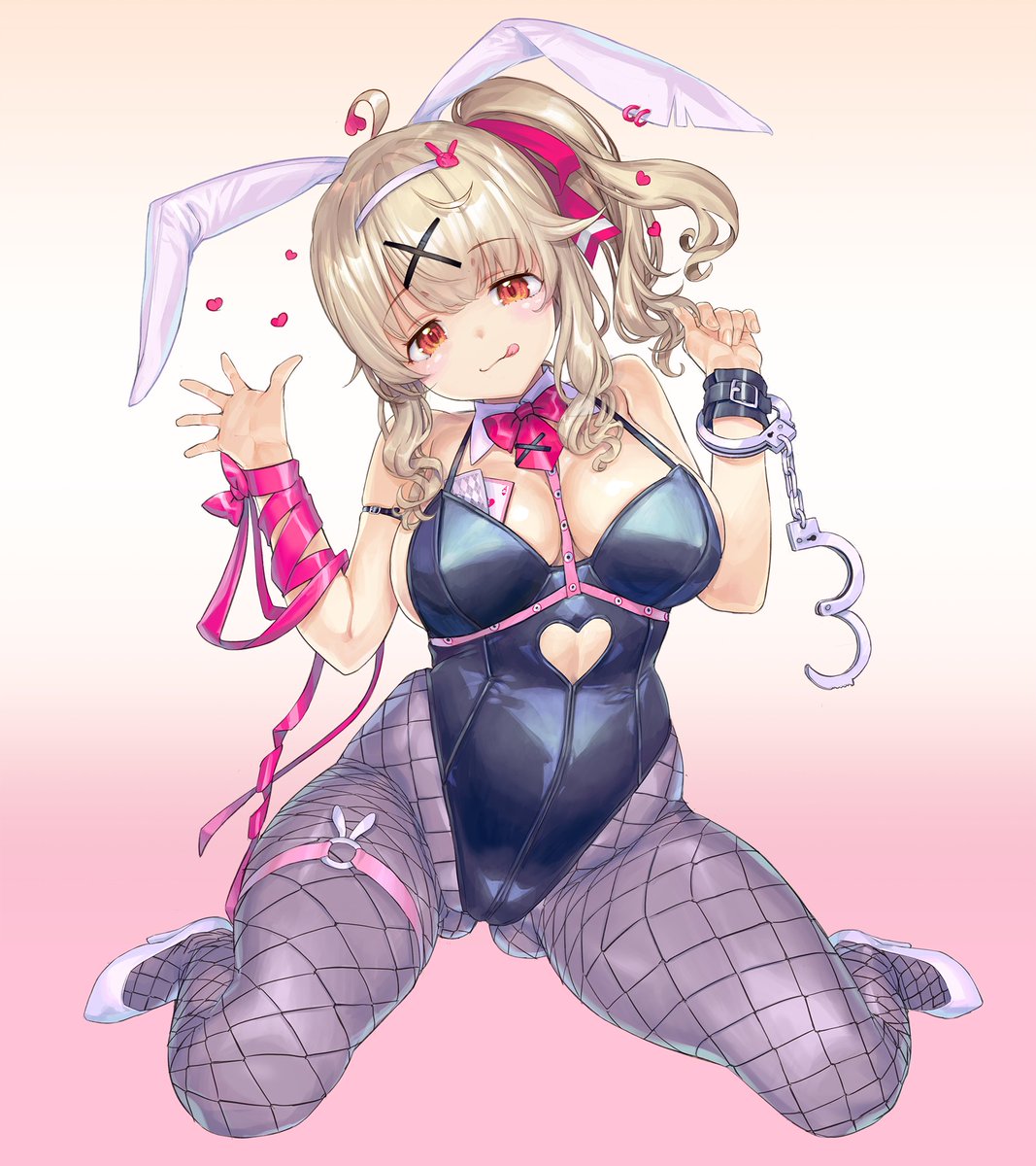 以前描いたわんこさんバニーの衣装差分を追加してみた～FANBOXに差分たくさんあるので見てもらえると嬉しみ

#ねじまげわんこさん

https://t.co/BxPEq97kmD 