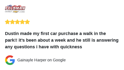 We just received a great review on Google. Thank you Gainayle Harper!