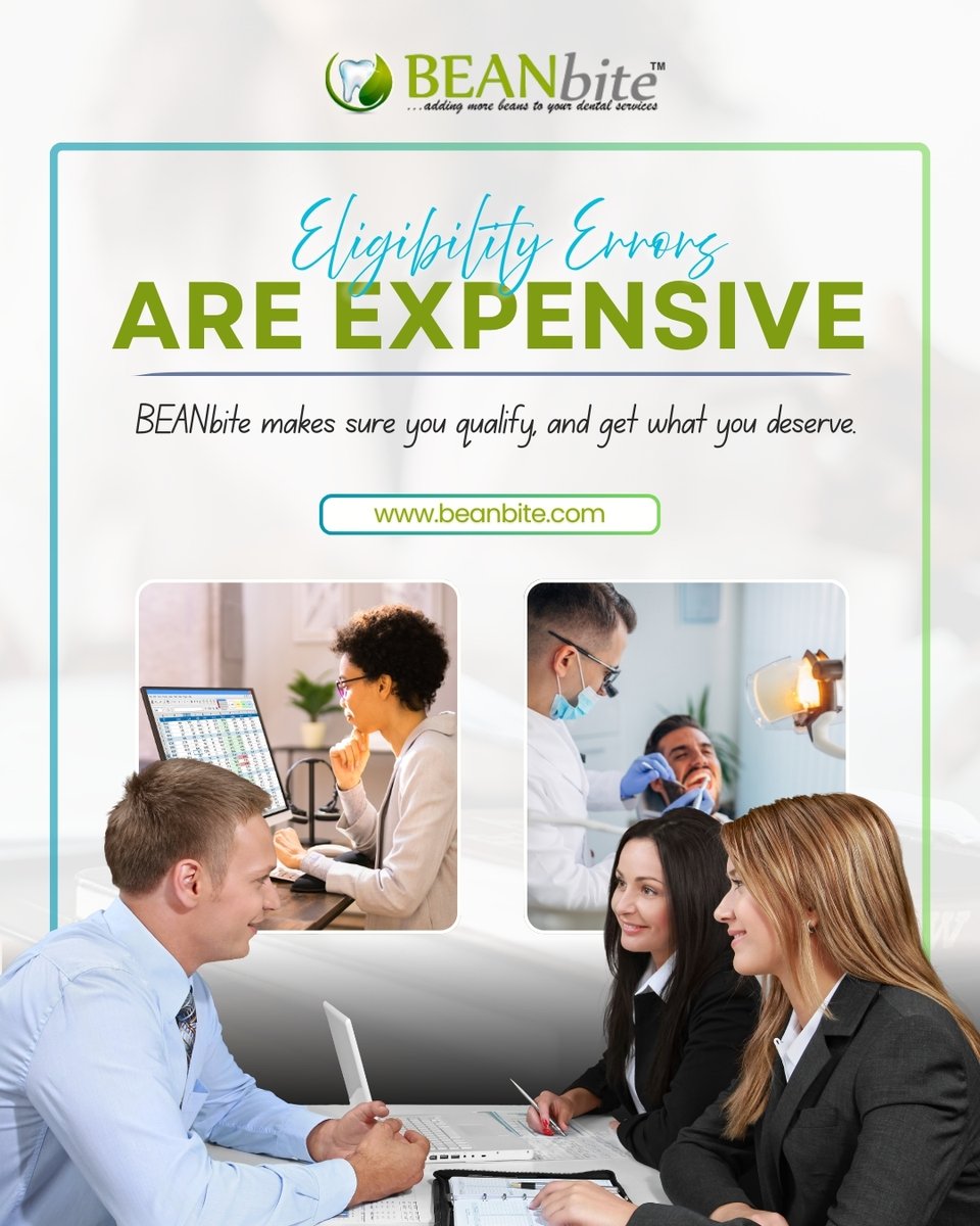 BEANbite's tweet image. 💸 Eligibility Errors Are Expensive! Don’t leave money on the table. BEANbite ensures you qualify and get every dollar you deserve. ✅
📞 Call BEANbite: (424) 262-9055
🌐 Visit: beanbite.com
#maximizeyourbenefits #nomoreerrors #smartclaims #stressfreebilling #beanbite