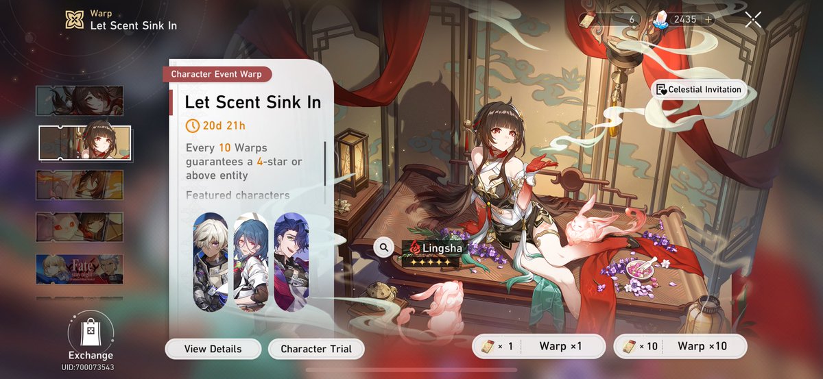 kafkhia's tweet photo. ⚠️ WARNING⚠️ 
there is currently a bug on live servers where if u open the warp page u can click on the second banner and pull for this character. DO NOT DO THIS‼️‼️‼️‼️
if u manage to get a 5* on this banner, you get a permanent global passive debuff called “lingsha” on your acc https://t.co/uuL2CPWBEb
