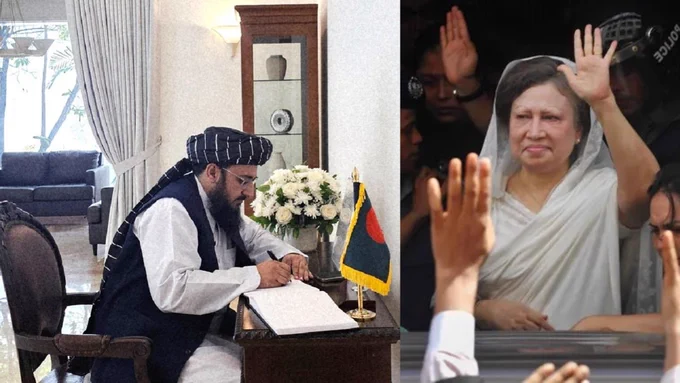 امضای کتاب تعزیت رهبر زن توسط نماینده طالبان خبرساز شد