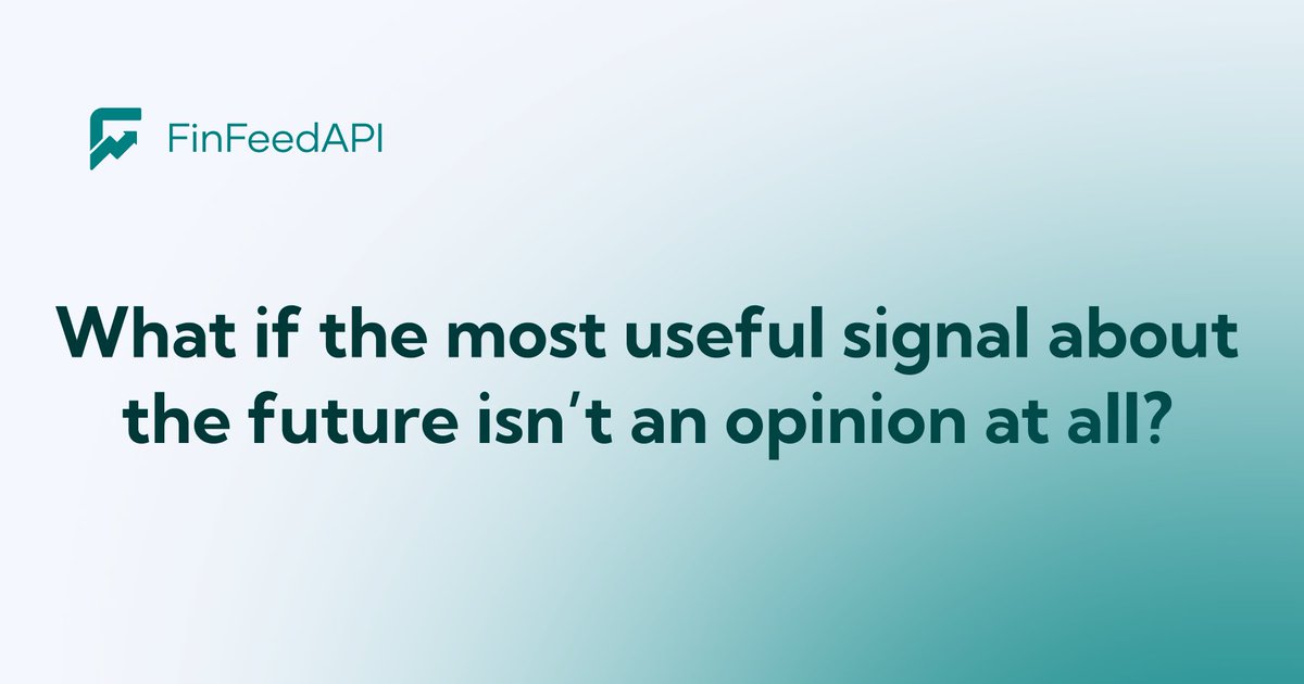 What if the best signal about the future isn’t an opinion?

In prediction markets, prices aren’t guesses...

They’re probability signals backed by real money...
We broke down how market signals actually work 👇
finfeedapi.com/blog/what-is-a… 
Enjoy! 😊

#marketsignal #pricesignal