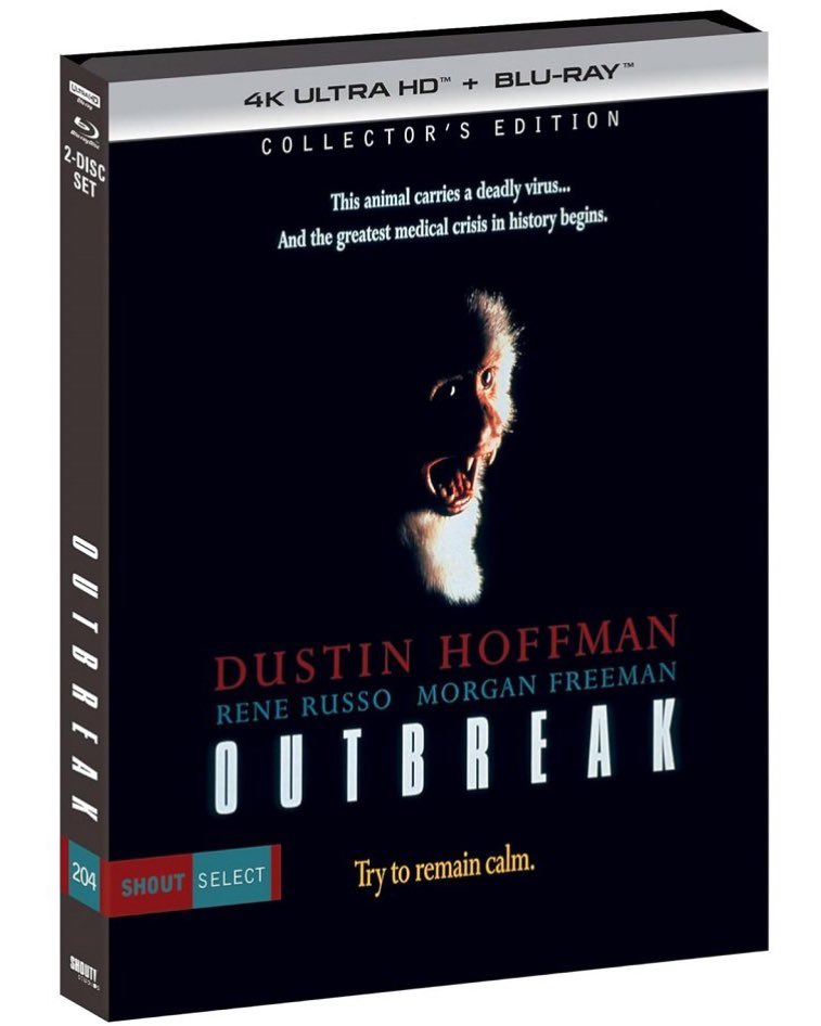 dawnofthediscs's tweet image. Coming to 4K UHD 3/31 from Shout Select

Outbreak (1995) 4K UHD

Pre-order: amzn.to/3LzKY4P

Special Features:
4K Transfer from the Original 35mm Camera Negative
Presented in Dolby Vision

#ScreamFactory #ShoutFactory #Outbreak #Pandemic  #Bluray #physicalmedia 
#Horror