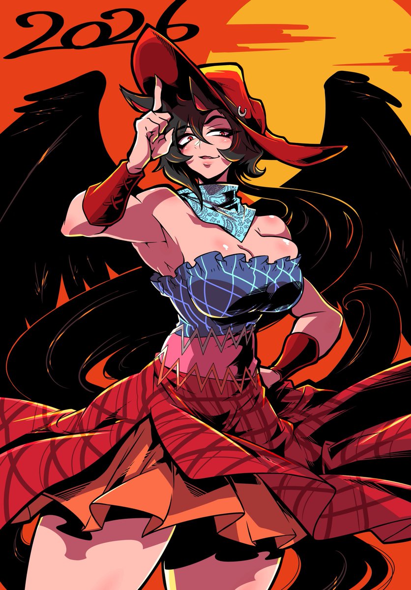 遅くなりましたが明けましておめでとうございます!
今年も何卒よろしくお願いします😊
午年ということで東方より早鬼です 