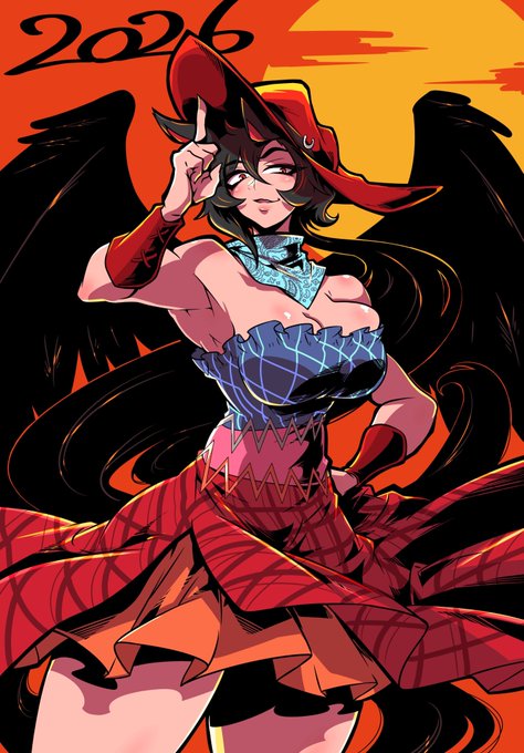 遅くなりましたが明けましておめでとうございます!
今年も何卒よろしくお願いします😊
午年ということで東方より早鬼です 