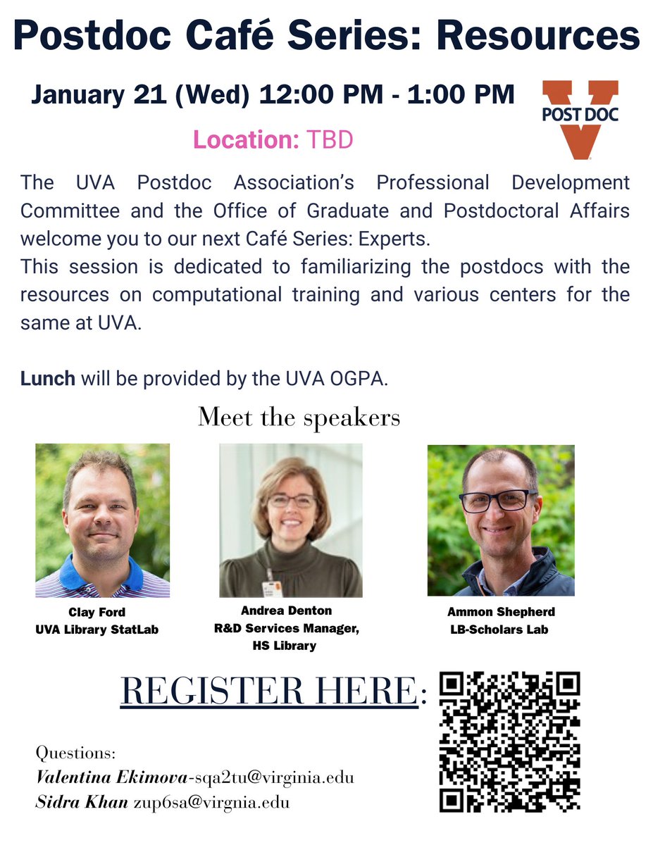 UVA Postdoc Association tweet media