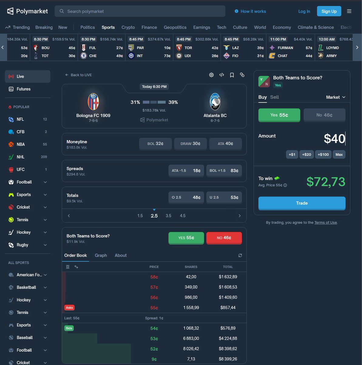 Second prediction 🎲

Prediction : Both teams scores 

Analysis : they're both playing the upper part of the leaderboard, so it will be a big game.