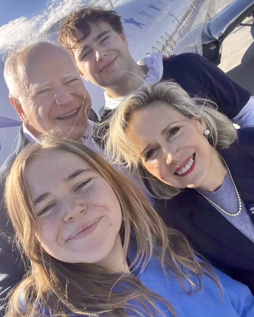 Tim Walz didn’t drop out because he’s unqualified. Extremists relentlessly attacked him and his family. This is what America has become.