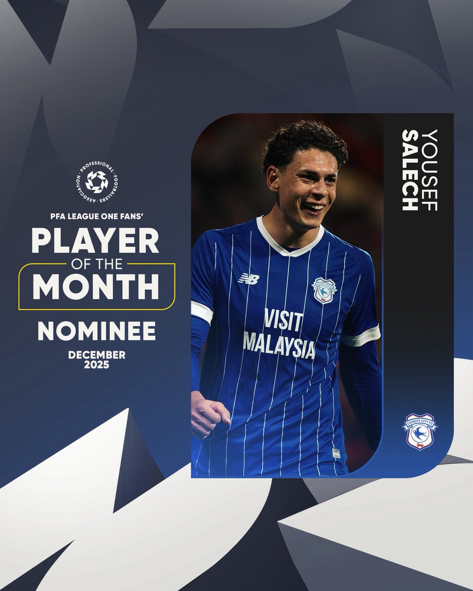 Yousef Salech has been nominated for the <a href="/PFA/">PFA</a> League One Fans’ Player of the Month Award for December! 💙

Vote for Yousef 👉 bit.ly/49xcx74

#CityAsOne