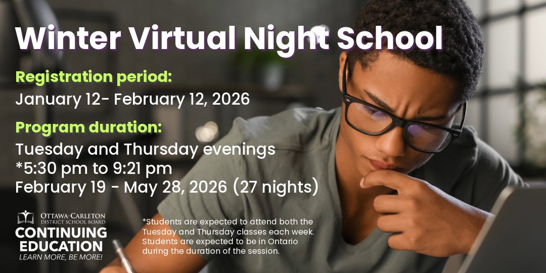 OCDSB ContEd tweet media