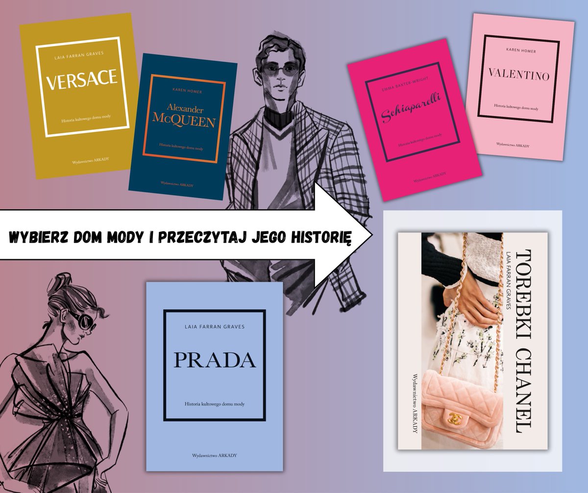 WydArkady's tweet photo. ✨ Zajrzyj za kulisy świata mody! ✨
Cykl "Historia kultowego domu mody” zabierze Cię w podróż przez fascynujące dzieje największych marek. Poznaj historie ich powstania, burzliwe losy, tragedie i spektakularne sukcesy. 

Seria dostępna jest na stronie https://t.co/HCCLdZRT5l https://t.co/NWRN51yeaR