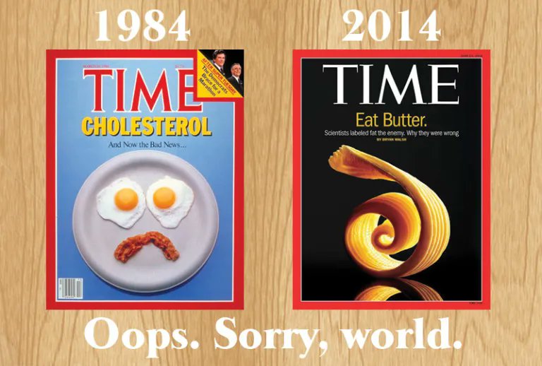 Here's how butter came to be demonised.

It needed three things happening simultaneously: flawed science, corporate capture, and convenient timing.

1. Flawed science: Ancel Keys published the Seven Countries Study in 1958, claiming saturated fat caused heart disease. He had data