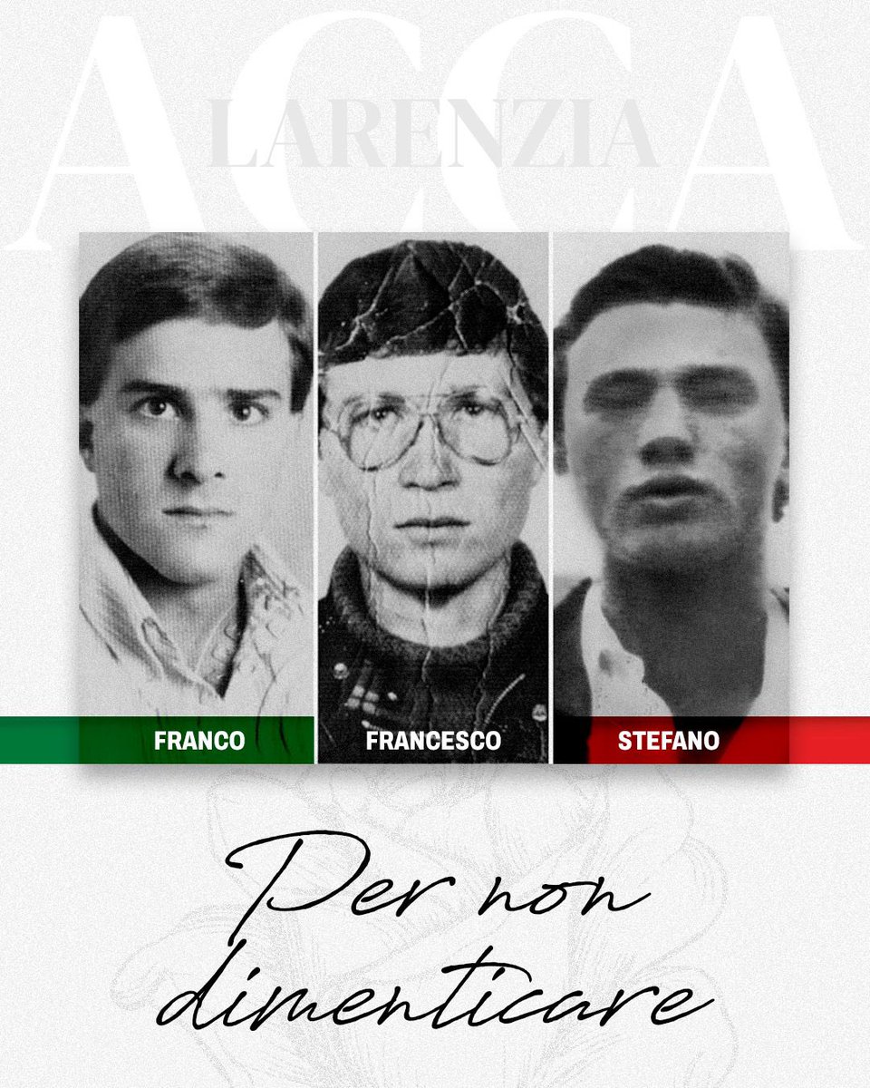 Ricorre oggi il 48esimo anniversario della strage di Acca Larenzia. Una pagina dolorosa della storia della nostra Nazione, che ci richiama al dovere della memoria e della responsabilità.
Quelli del terrorismo e dell’odio politico sono stati anni bui, in cui troppo sangue