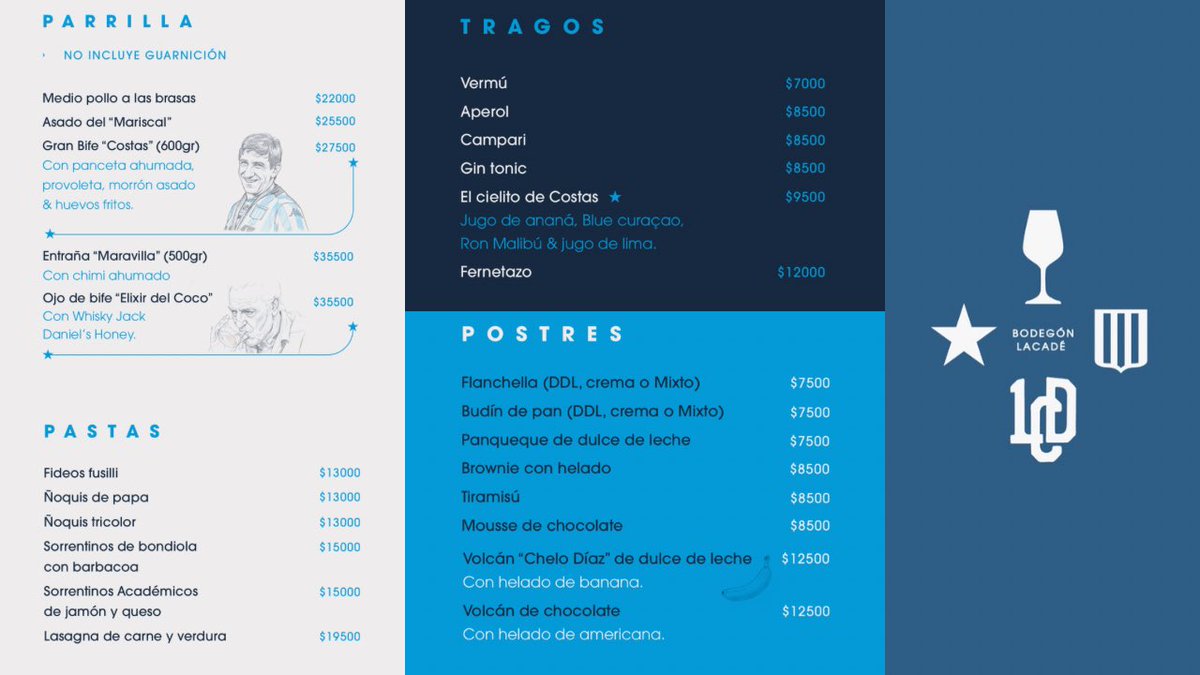 luki_gargiulo's tweet photo. Se viene el Bodegón Lacadé en Villa del Parque.

Menú completo: https://t.co/DXG27tO3HM https://t.co/WRmEip2Z6z