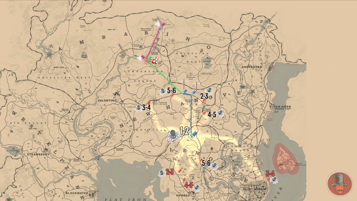 SynthPotato's tweet image. THE FINAL STEP HAS BEEN FOUND!

The massive Red Dead Redemption 2 easter egg that was found 7 years after launch is getting closer to a final solution. 

First, let's recap what we found so far: A strange spider symbol was found on a telegraph pole that when overlayed on the map,…