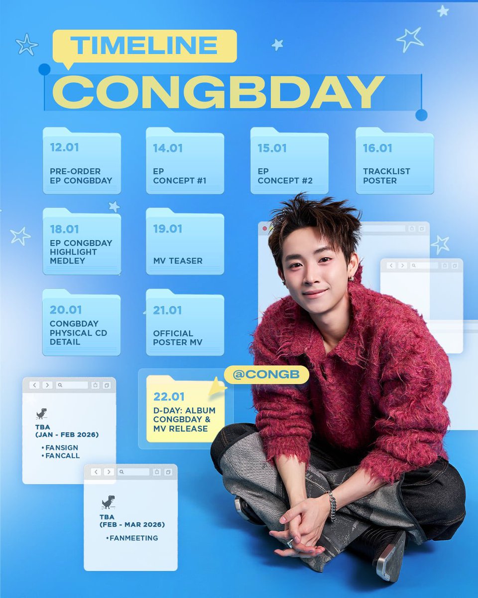 📀 CONGBDAY EP | Schedule 
📍 22.01.2026 | 19:00
#CONGB #CONGBDAY
