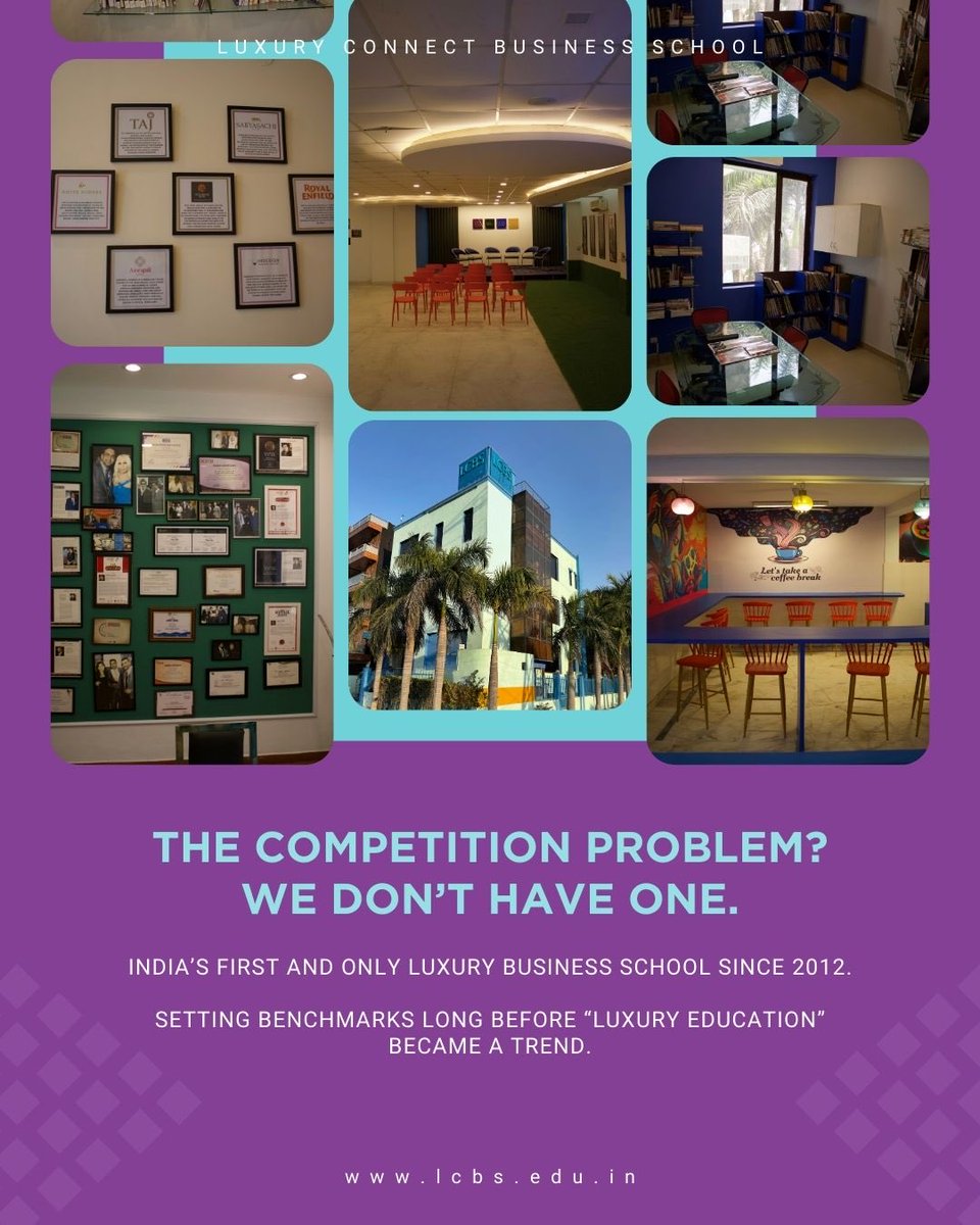 lcbsindia's tweet image. Thirteen years after LCBS created India's luxury education category, we remain the only institution exclusively focused on premium careers. This isn't market gap-it's the difficulty of replicating genuine industry integration that defines excellence.
#MarketLeader #FirstAndOnly