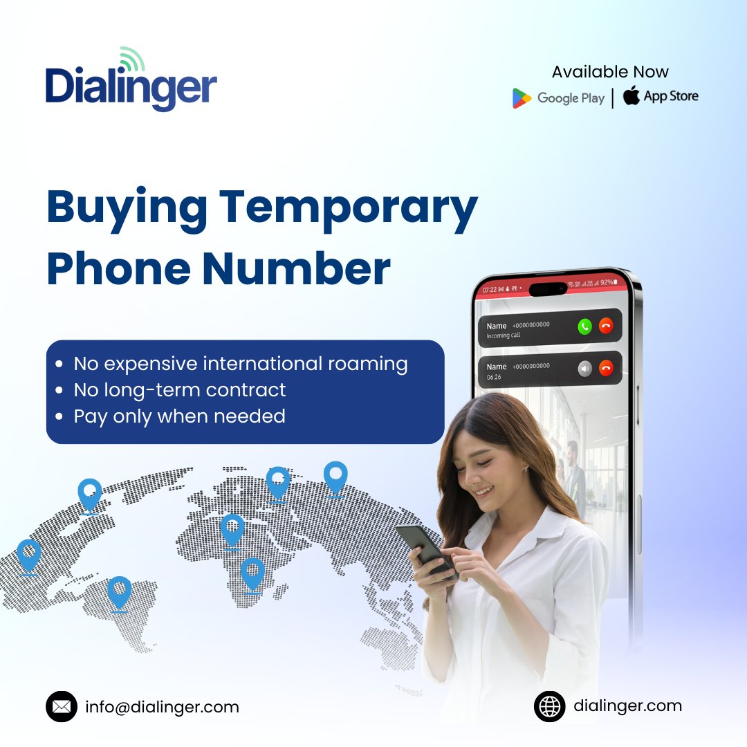 dialinger_'s tweet image. Expand your reach without expensive roaming.
Dialinger lets you buy temporary phone numbers for secure, flexible international calling—perfect for business and travel.

🌐 dialinger.com
📧 info@dialinger.com
dialinger.com/blog/temporary… 

#OnlineCalling #temporaryphonenumber