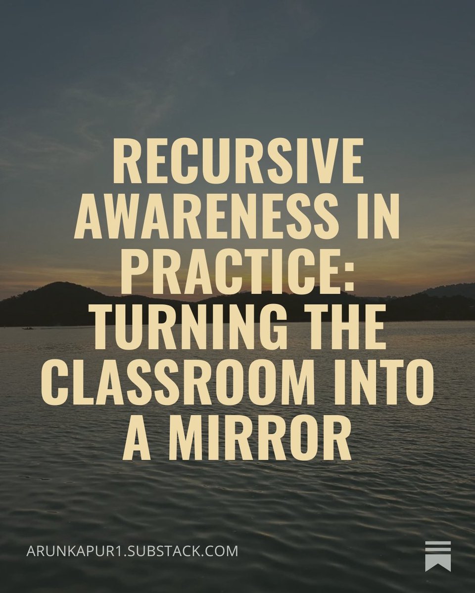AI can generate the standard answer instantly.
The real educational question now is not can you produce it, but where are you in relation to it?

Read more 👉
open.substack.com/pub/arunkapur1…

#AI #Education #Learning #CriticalThinking #HumanIntelligence