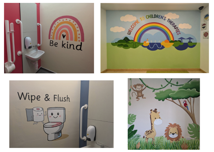 CustomMuralsUK's tweet photo. A selection of murals painted in 2025… Thanks to all my customers, looking forward to seeing what work 2026 brings! 👩🏼‍🎨🎨🖌️🫟 https://t.co/ssgk33omuE