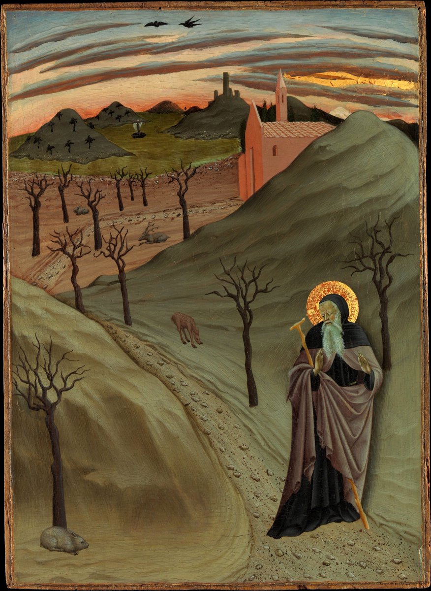 Osservanza Master, Saint Anthony the Abbot in the Wilderness, ca. 1435