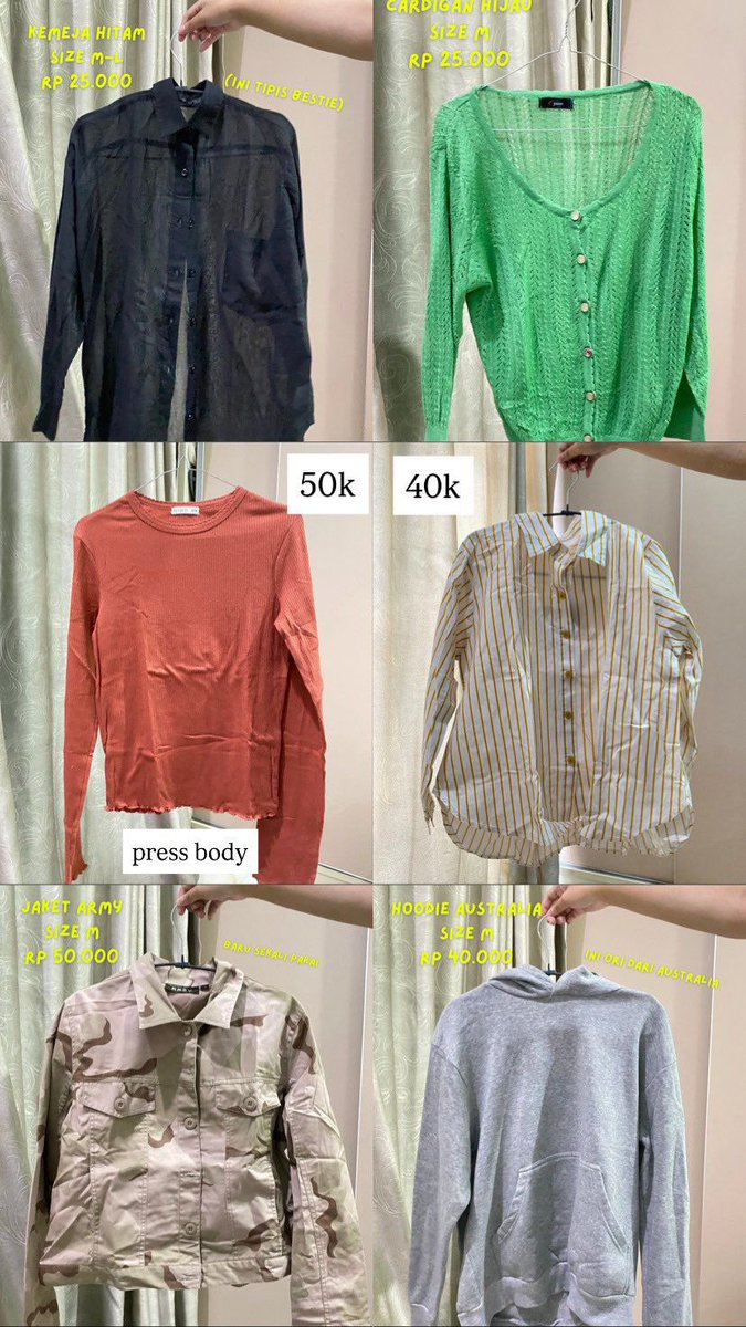 hforhaechi's tweet photo. hi all aku mau preloved baju lucu nichh!!
💌start from 30k
📍jakarta timur
💌bisa oyen + gratis ongkir
📢limited stock📢

aku juga ada channel wa yaa!! 
🔗https://t.co/WpQRtHKAaT https://t.co/kW7SWfP3rl