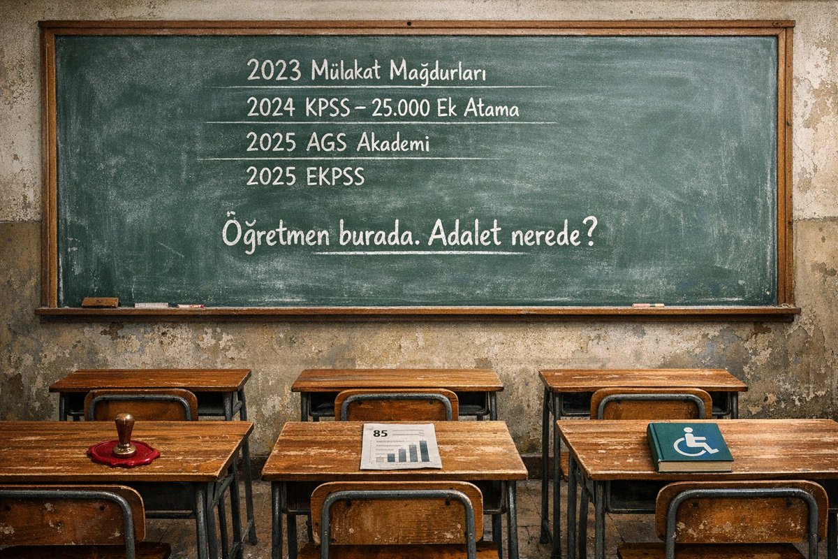 Hak ettiğimiz gibi sınıflarımızda olmak istiyoruz. #CBÖğretmenlerAtamaBekliyor