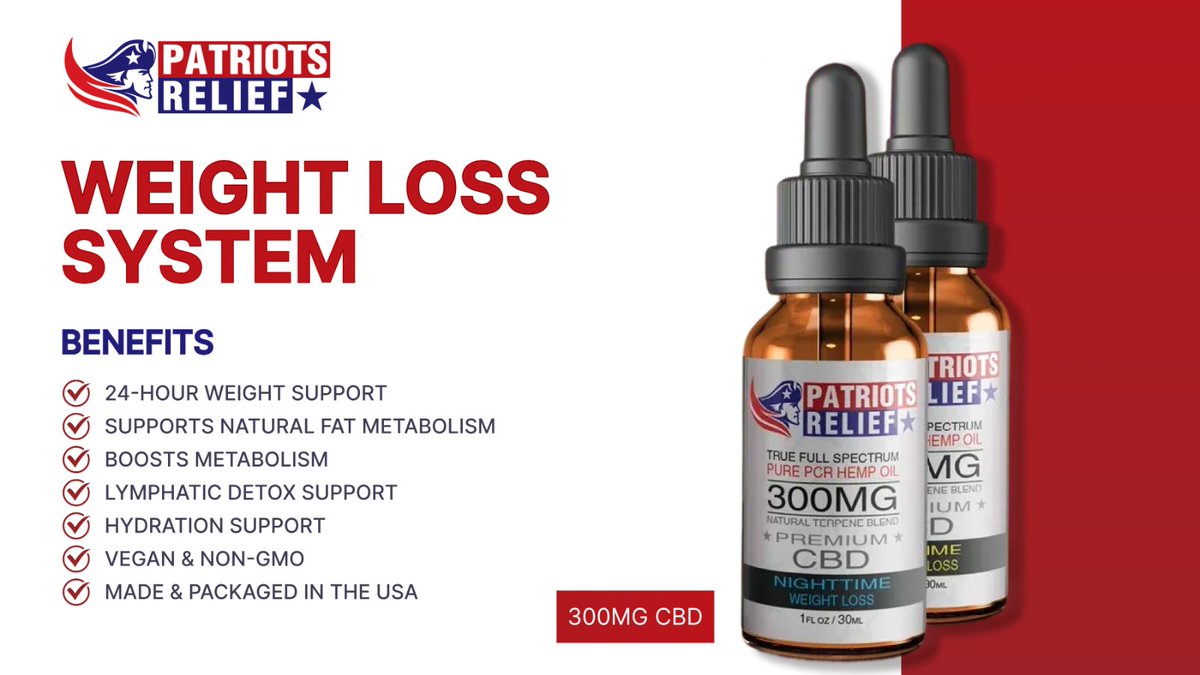 PatriotsRelief's tweet photo. Support your weight-loss journey the natural way.
24-hour support, clean ingredients, and made right here in the USA. 🇺🇸
Feel better. Move better. Stay consistent.

#WeightLossSupport #HealthyLifestyle #NaturalWellness #CBDWellness #USABusiness #HealthJourney #MetabolismSupport https://t.co/wPRQ34gI5C