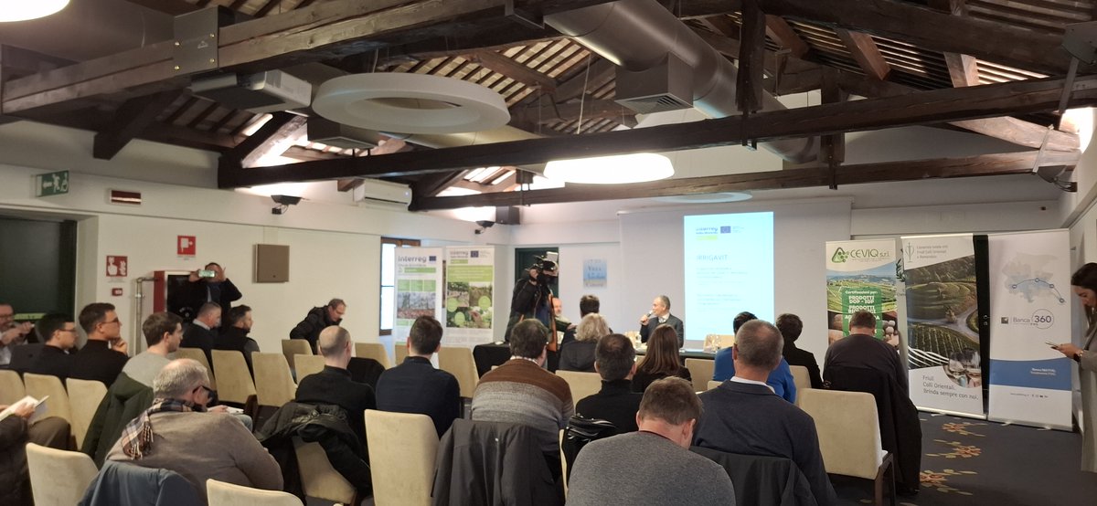 irrigavit's tweet photo. 🇮🇹 26.11.2025 Conferenza finale del progetto Interreg Italia–Slovenia a Villa Nachini Cabassi(Corno di Rosazzo, UD). Presentati i risultati del progetto e firmato un accordo transfrontaliero tra partner, ERSA FVG e il Ministero dell’Agricoltura sloveno. https://t.co/wuUEmtMggv