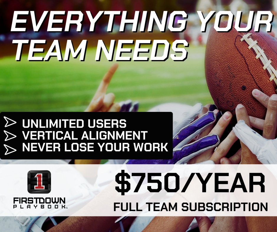 FDPlayBook's tweet image. There isn’t a better value for high school programs—your feeder programs benefit too, at no extra cost.
#HighSchoolFootball #CollegeFootBall #ProgramBuilding

Get full access and see if it fits your program.
🔗👉: hubs.ly/Q03YswBW0