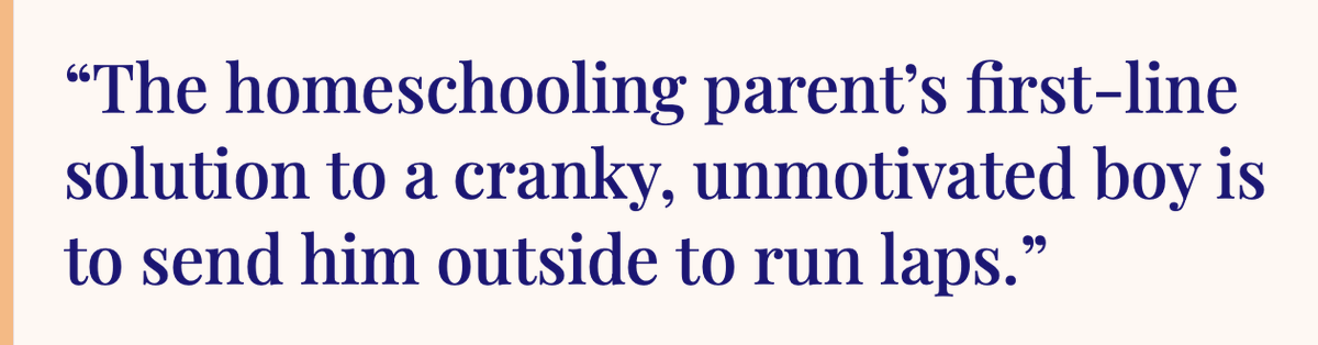 FamStudies's tweet photo. Unmotivated Middle School Boy? 🏃Run him, says @DixieDillonLane

Some boys this age vibrate with frustration, back-talk, and jumpiness, while others are listless, sedentary, and stuck; both types reflect a body that wants to move. https://t.co/xIasa9LELh