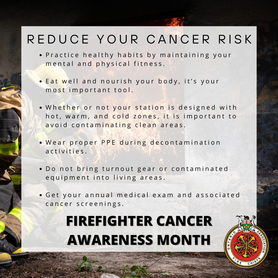 January is Firefighter Cancer Awareness Month. Ensure you’re taking the proper measures to reduce cancer risk.