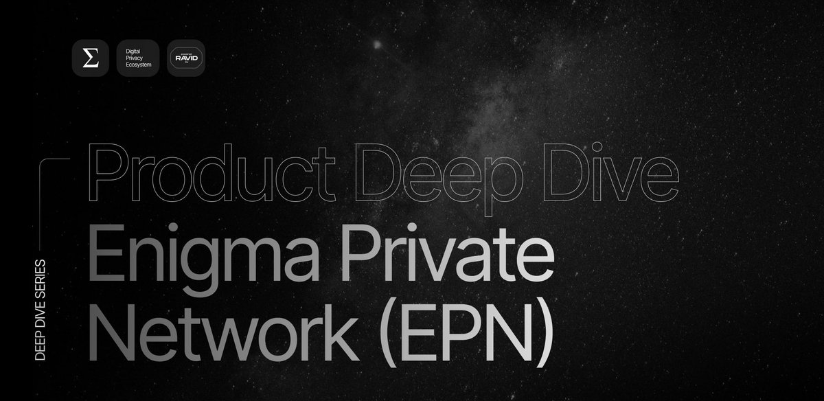 engma_io's tweet photo. 1/15

Product Deep Dive: EPN (ENIGMA Private Network)

EPN is Enigma’s core product, powered by the RAVID foundational network layer.

It replaces traditional VPNs with private connectivity controlled by verified identity - not IP addresses or network location.

Instead of extending networks onto the public internet and hoping encryption is enough, 

EPN takes a different approach: it keeps the network itself invisible.

No exposed edge, no public footprint and no obvious place to begin observing or attacking.

$ENX

🧵👇🏽