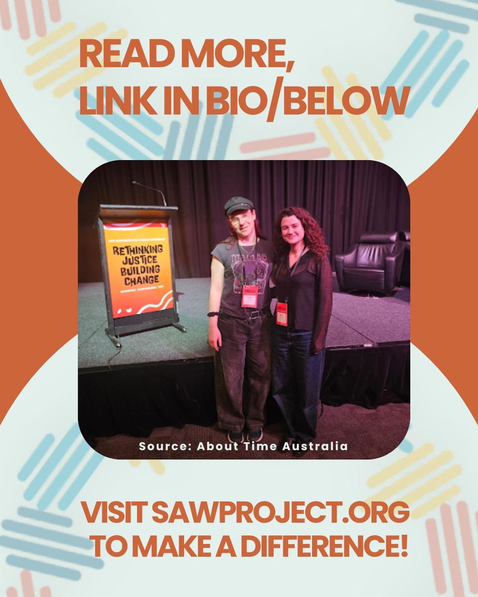 theSAWProject's tweet image. Looking back on the Reintegration Puzzle Conference 2025. 🧩🇦🇺

Rethinking justice, centering lived experience, and building stronger communities together.

The work continues—read the full recap here: buff.ly/VKkFqmo 

#SAWProject #ReintegrationPuzzle #Australia