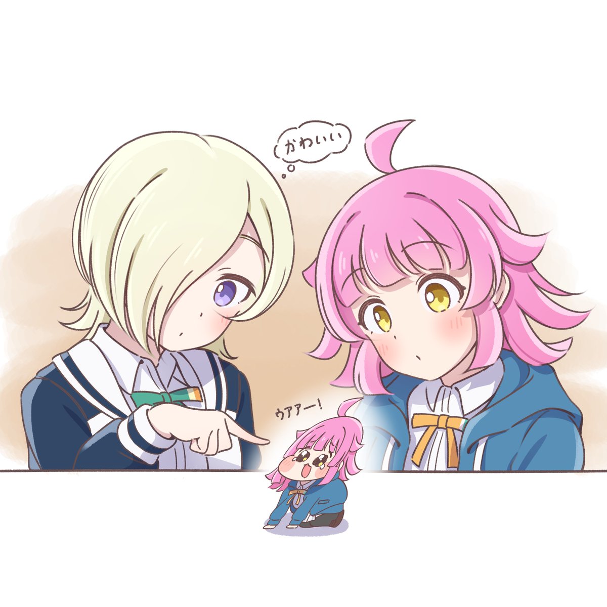 ｽﾋﾟｷ璃奈ちゃんと遊んでる
#天王寺璃奈
#ミア・テイラー