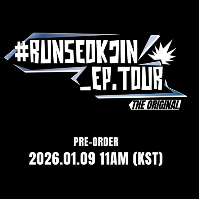 RUN SEOKJIN EP TOUR THE ORIGINAL