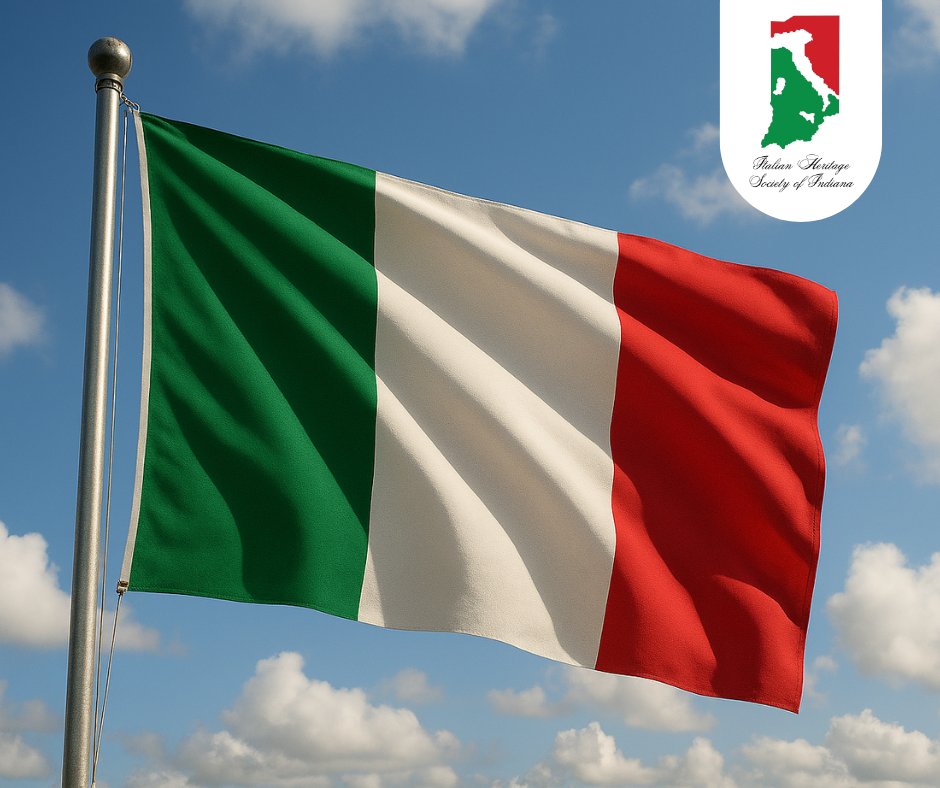 IHSIndiana's tweet image. Buona Festa del Tricolore!  
Today, Italy honors the birth of its beloved green, white, and red flag, first adopted on January 7, 1797, in Reggio Emilia, representing unity, resilience, and the enduring spirit of the Italian people.
#FestadelTricolore  #ItalianHeritage