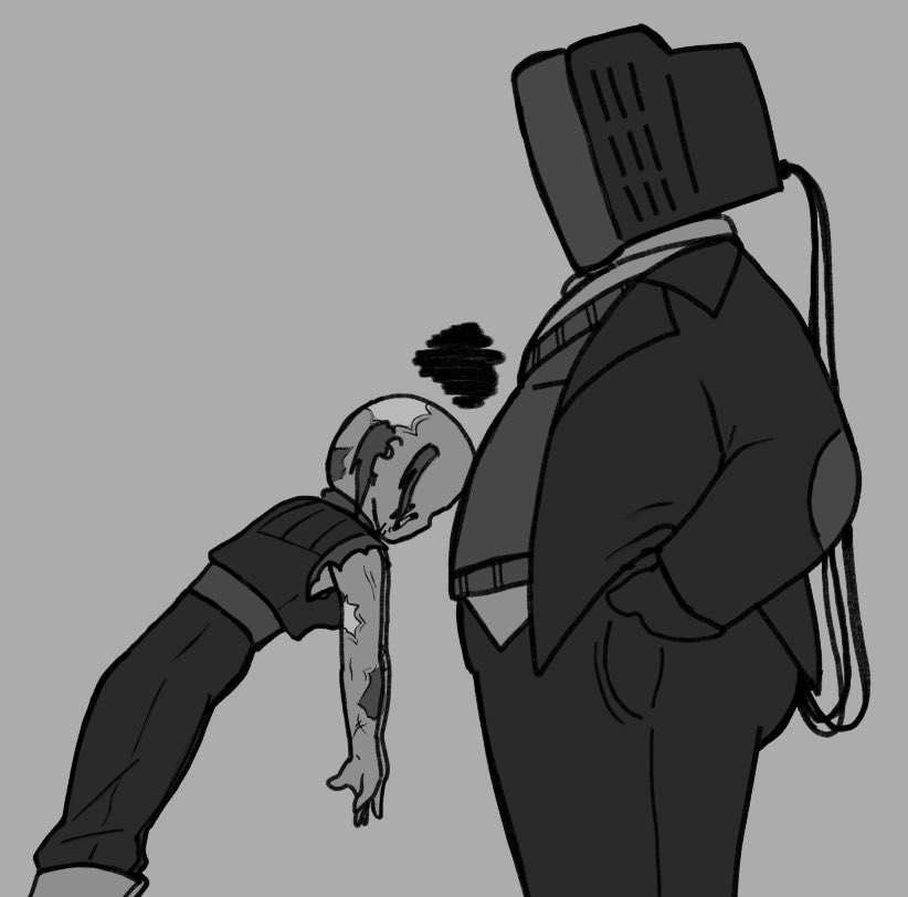 Six as a ghoul is usually tired and gets overwhelmed easily so she just does this to her synth husband. Don’t worry, he’s used to it
#falloutnewvegas #fnv #yesman #couriersix