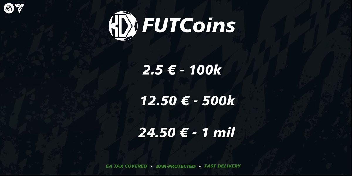 Price drop!              

2.17£ / 100k  - 21.23£ / 1mil          
2.92$ / 100k  - 28.65$ / 1mil                     

If you see cheaper, message us!                     

#EAFC #EAFC26 #FC26Coins #EAFCCOINS #EAFC26COINS #FCCOINS